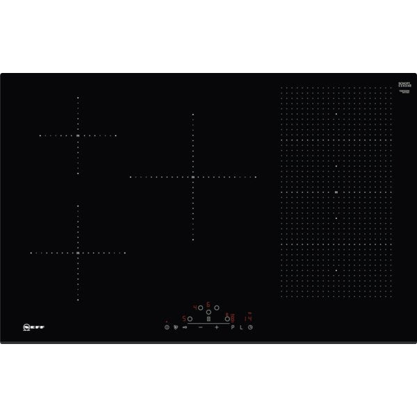 Neff T58FD20X0 N 70, Induction hob, 80 cm, Black, surface mount without frame