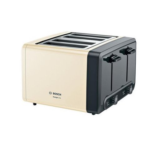Bosch TAT4P447GB 4 Slot Toaster Cream