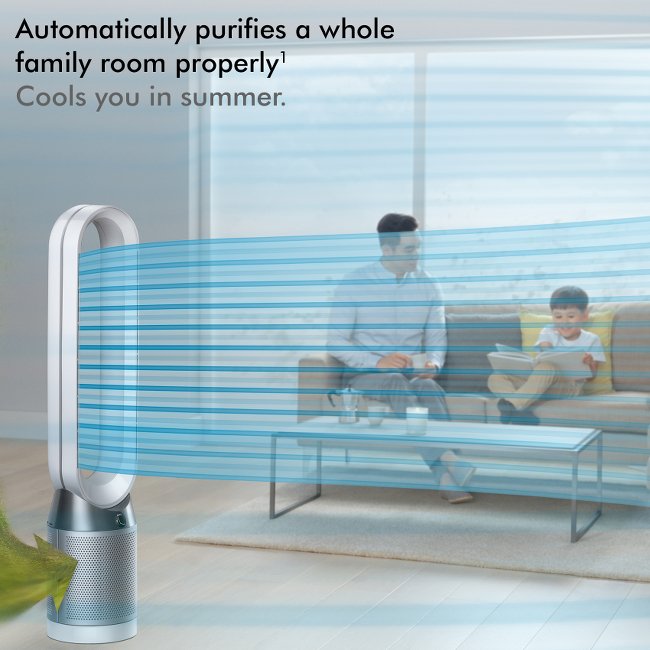 Dyson TP04 Pure Cool™ Advanced Technology Air Purifier – Tower - Automatically purifies