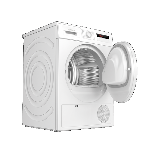 Bosch WTH84000GB Tumble Dryer A+ Energy Rated 8kg In White Open Door Image