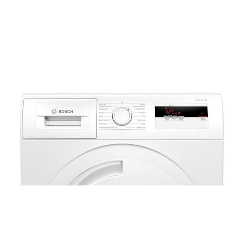 Bosch WTH84000GB Tumble Dryer A+ Energy Rated 8kg In White Top Half Front Image