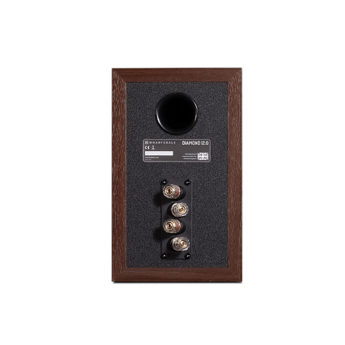 Wharfedale Diamond 12.2 Compact 2 way Standmount Bookshelf speaker (pair) Walnut Pearl Back