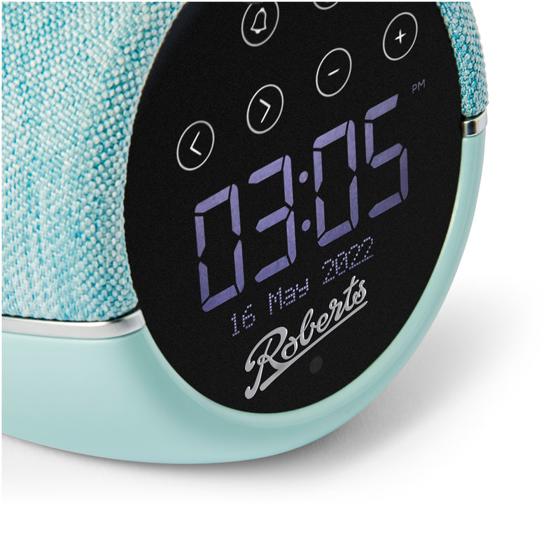 Roberts ZENPLUS Wellbeing FM DAB+ Alarm Clock Radio - Duck Egg Blue