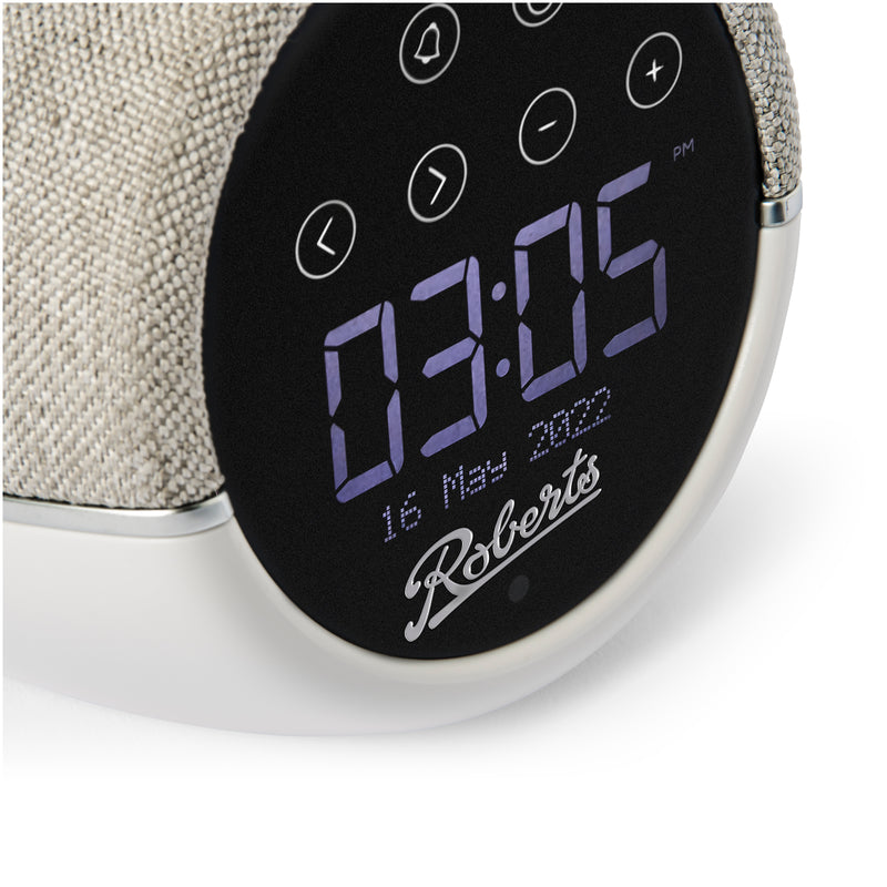 Roberts ZENPLUSW Wellbeing FM DAB+ Alarm Clock Radio - White