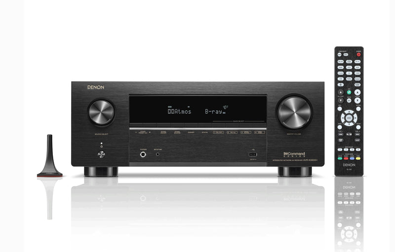 DENON AVCX3800H 8K AV Receiver With Bowers & Wilkins MT-50 Home Theatre System Black