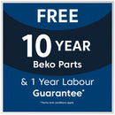 Beko EDC634S 60cm Double Oven Electric Cooker with Ceramic Hob - Silver