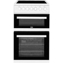 Beko EDVC503W 50cm Electric Double Oven with Ceramic Hob - White White