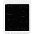 Beko EDVC503W 50cm Electric Double Oven with Ceramic Hob - White White
