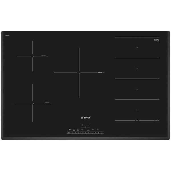 Bosch PXV851FC1E Serie 6 Induction hob 80 cm Black surface mount without frame