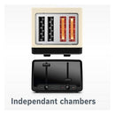 Bosch TAT4P447GB 4 Slot Toaster Cream Cream