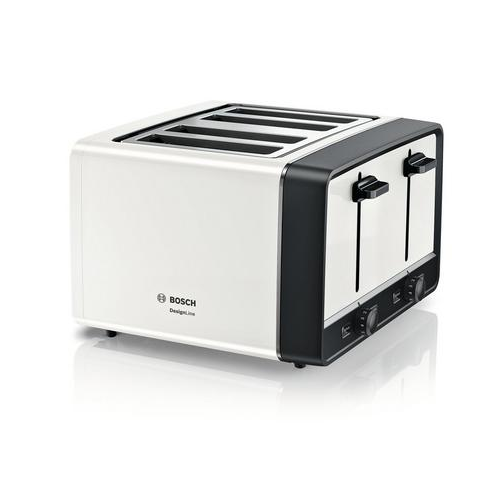 Bosch TAT5P441GB 4 Slice Toaster Crumb Tray In White White