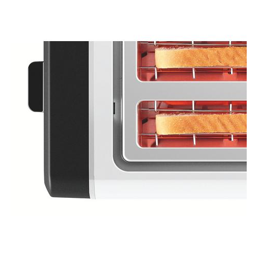 Bosch TAT5P441GB 4 Slice Toaster Crumb Tray In White White
