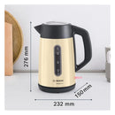 Bosch TWK4P437GB Traditional Kettle Cream Cream