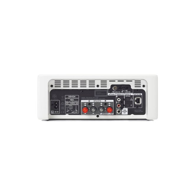 Denon CEOL N10 RCDN10 HiFi Receiver with HEOS CD White Two Year Warranty White