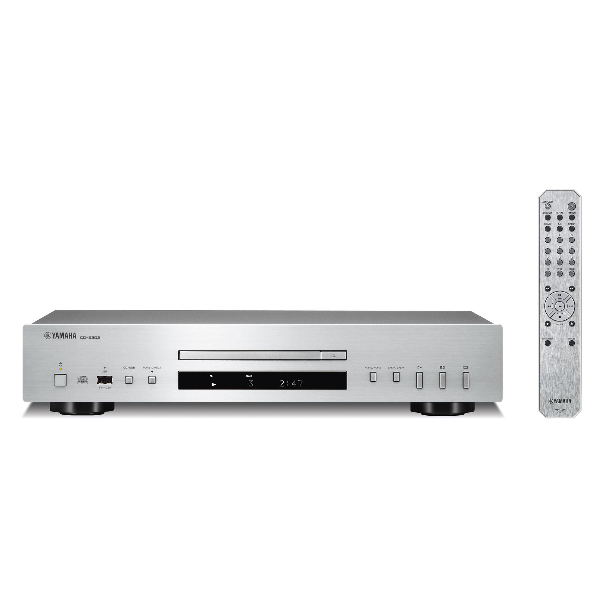 DISCONTINUED Yamaha CD S303 CD Player High Quality Pure Direct in Silver