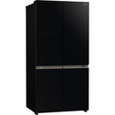 Hitachi RWB640VGB1GBK 4 DOOR Refrigerator Luxury 638L Vacuum Compartment Glass Black