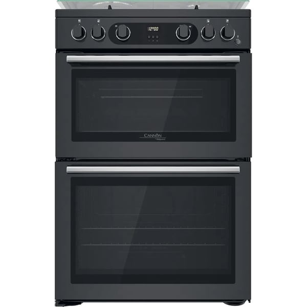 Hotpoint CD67G0C2CA UK Gas Freestanding 60cm Double Cooker Dark Grey Dark Grey