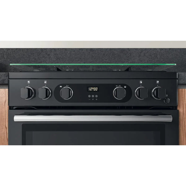 Hotpoint CD67G0C2CA UK Gas Freestanding 60cm Double Cooker Dark Grey Dark Grey