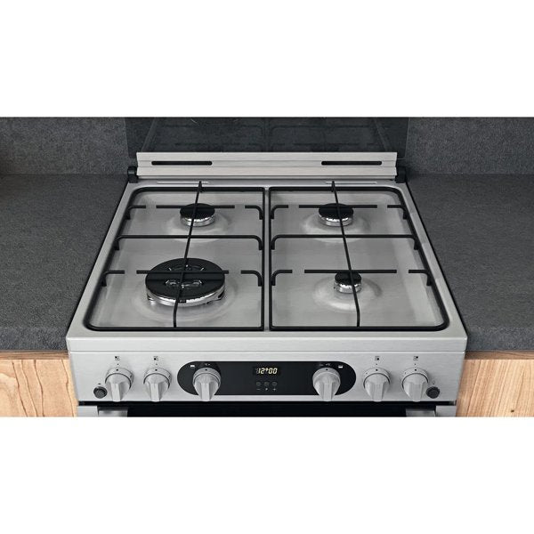 Hotpoint HDM67G0C2CX U Double Gas Cooker Inox Inox
