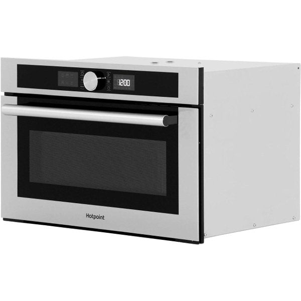 Hotpoint MD454IXH Built In Microwave With Grill in Stainless Steel Stainless Steel