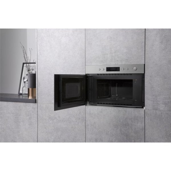 Hotpoint MN314IXH Built In Microwave With Grill in Stainless Steel Stainless Steel