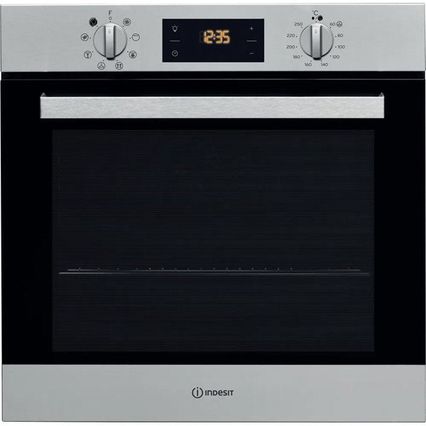 Indesit Aria IFW6340IXUK Electric Single Built in Oven in Stainless Steel Stainless Steel