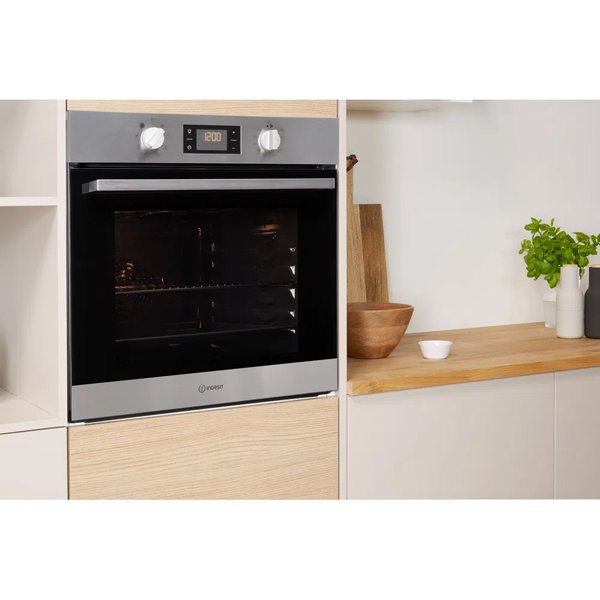 Indesit Aria IFW6340IXUK Electric Single Built in Oven in Stainless Steel Stainless Steel