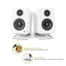 Kanto S2 Small Desktop Speaker Stands White White