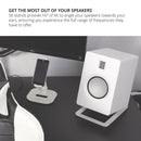 Kanto S6 Large Desktop Speaker Stands White White