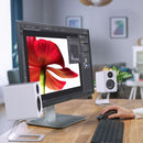 Kanto SE2 Small Elevated Desktop Speaker Stands White White