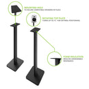 Kanto SP26 Speaker Stands Black Black