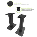 Kanto SP9 Desktop Speaker Stands 9 Inch Black Black