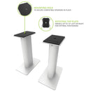 Kanto SP9 Desktop Speaker Stands 9 Inch White White