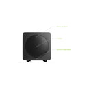 Kanto SUB8 Vinyl Subwoofer Matte Black Matte Black