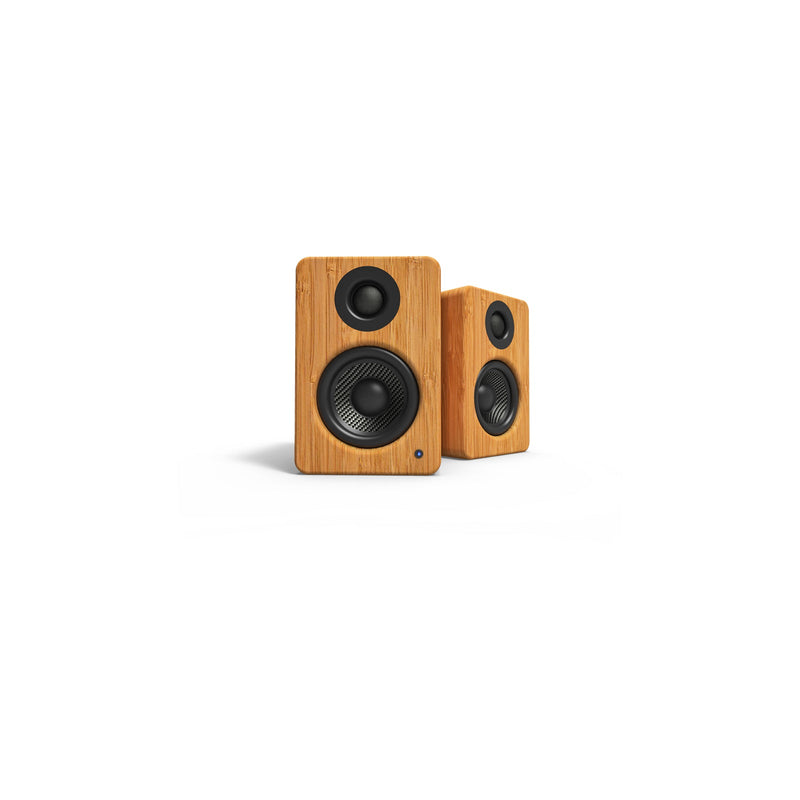 Kanto YU2 Powered Desktop Speakers Bamboo Bamboo