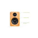 Kanto YU2 Powered Desktop Speakers Bamboo Bamboo