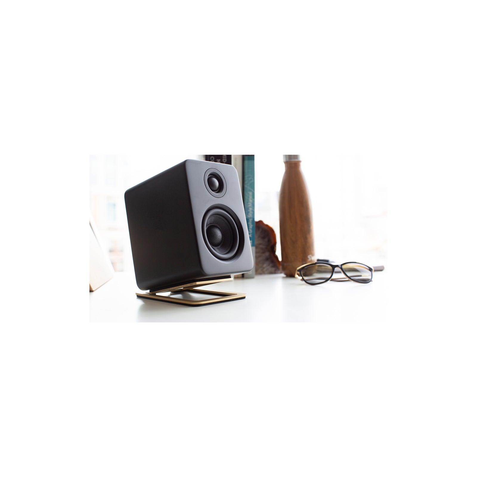 Kanto YU2 Powered Desktop Speakers Matte Black Matte Black