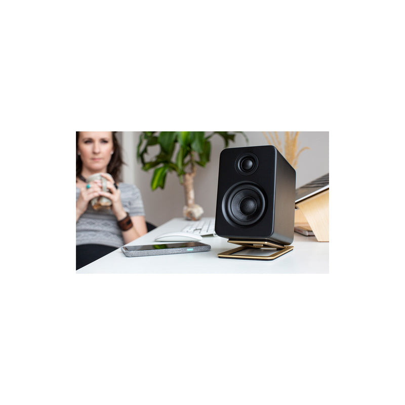 Kanto YU2 Powered Desktop Speakers Matte Black Matte Black