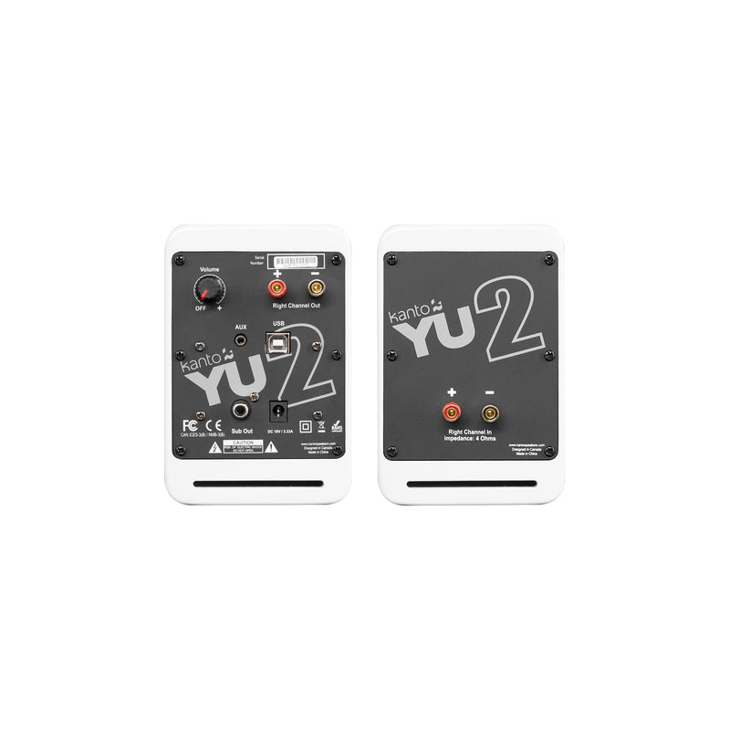 Kanto YU2 Powered Desktop Speakers Matte White Matte White
