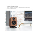 Kanto YU2 Powered Desktop Speakers Walnut Walnut