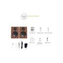 Kanto YU2 Powered Desktop Speakers Walnut Walnut