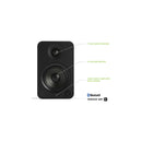 Kanto YU4 Powered Bookshelf Speakers With Bluetooth Matte Black Matte Black