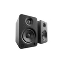 Kanto YU4 Powered Bookshelf Speakers With Bluetooth Matte Black Matte Black