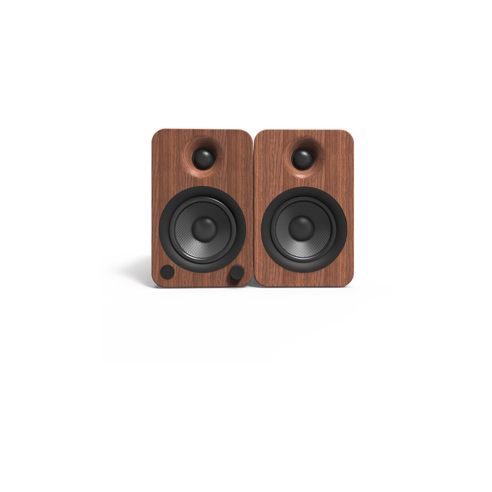 Kanto YU4 Powered Bookshelf Speakers With Bluetooth Walnut Walnut