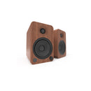 Kanto YU4 Powered Bookshelf Speakers With Bluetooth Walnut Walnut