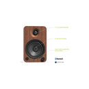 Kanto YU4 Powered Bookshelf Speakers With Bluetooth Walnut Walnut