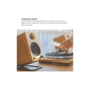 Kanto YU4 Powered Bookshelf Speakers With Bluetooth Walnut Walnut