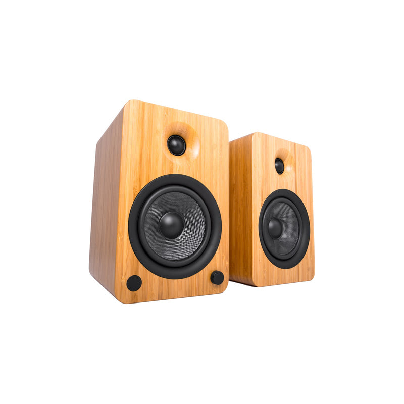 Kanto YU6 Powered Bookshelf Speakers With Bluetooth Bamboo Bamboo