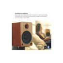 Kanto YU6 Powered Bookshelf Speakers With Bluetooth Matte Black Matte Black