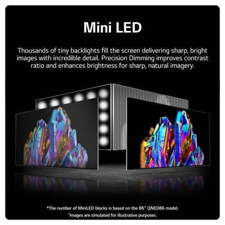 LG 65QNED866RE 65 Inch QNED Mini LED 4K Ultra HD HDR Smart TV 2023 65 Inch